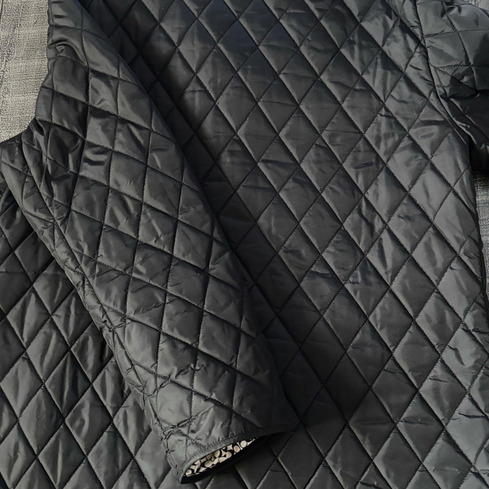 Coach Signature C Black Quilted Jacket - Picture 3 of 5